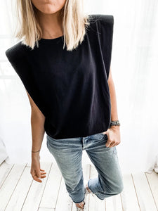 Casual Solid Sleeveless Round Neck T-Shirt