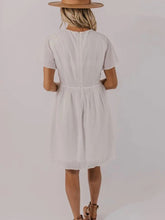 Load image into Gallery viewer, Printed Cotton and Linen Casual Dress