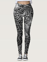 Load image into Gallery viewer, Spider Web Digital Printed Yoga Pants