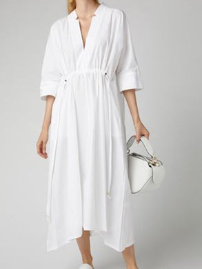 V-neck Casual Dress