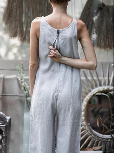 Sexy Deep V Vest Wide-Legged Jumpsuit