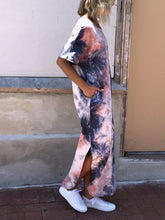 Load image into Gallery viewer, Tie-Dye Short Sleeve Dress