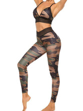 Load image into Gallery viewer, Sexy Camouflage Print Yoga Sports Two-piece Set