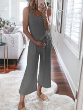 Load image into Gallery viewer, Casual Solid Color Sling Wide Leg Jumpsuit