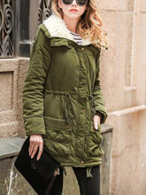 Load image into Gallery viewer, High Neck Solid Color Pockets Women Oversized Winter Warm Coat
