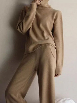 Knit Long Sleeve Two Piece Set