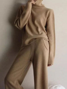 Knit Long Sleeve Two Piece Set