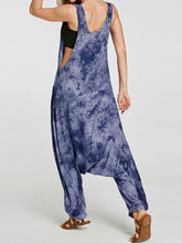 Load image into Gallery viewer, Vintage Tie-Dyed Pocket Casual Harem Romper Jumpsuit