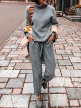Load image into Gallery viewer, Casual Long Sleeve Solid Turtle Neck Suits