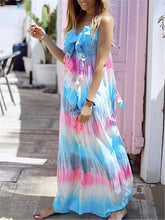 Load image into Gallery viewer, Romantic Bohemian Casual Loose Tie Dye Dress