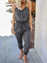 Load image into Gallery viewer, Cotton and Linen Jumpsuit