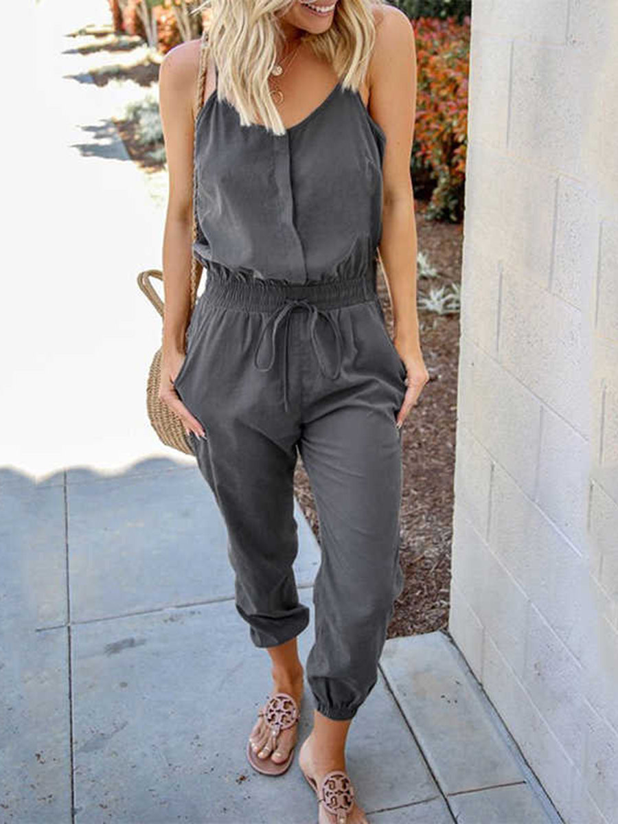 Cotton and Linen Jumpsuit