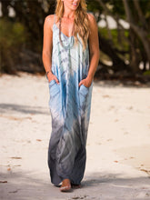 Load image into Gallery viewer, Bohemian Vintage Loose Vacation Beach Tie-Dye Cami Dress