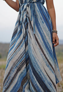 Bohemian Retro Casual Loose Tie Dye Jumpsuit