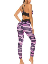 Load image into Gallery viewer, Sexy Camouflage Print Yoga Sports Two-piece Set