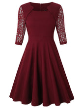 Load image into Gallery viewer, Square Floral Dress With Floral Skirt And Lace Dress
