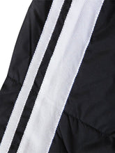 Load image into Gallery viewer, Hooded Striped Pocket Warm Down  Coat