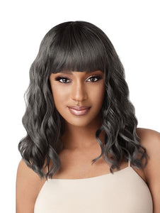 Black Wavy Short Fashion Synthetic Wigs