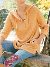 Load image into Gallery viewer, Casual Solid Color Hooded Long Sleeve T-Shirt