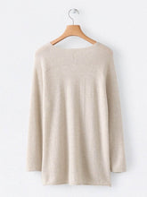 Load image into Gallery viewer, V-neck Knitted Long-sleeved Sweater