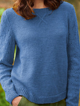 Load image into Gallery viewer, Solid Sweater Plus Size Knitted Jumper