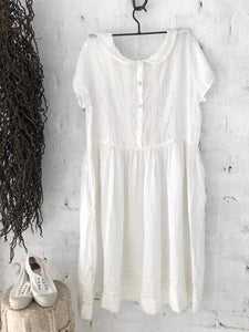 Cotton and Linen Casual Dress