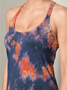 Spring and Summer Strap Tie-dye Dress
