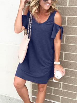 Casual Cotton and Linen Dress