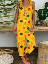 Load image into Gallery viewer, Loose Casual Comfortable Colorful Polka Dot Jumpsuit