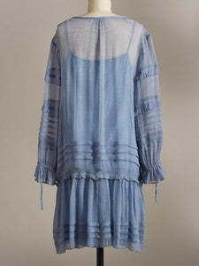 Loose Solid Color Casual Dress