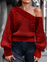 Load image into Gallery viewer, Casual Strapless Lantern Sleeve Sweaters