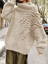 Load image into Gallery viewer, Cute Ball Knitted Sweaters Plus Size Pullovers