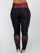 Load image into Gallery viewer, Women Color Block Yoga Leggings Hollow out Sport Leggings