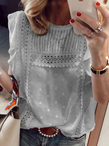 Sleeveless Shirt Lace Sweet Top