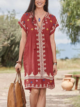 Load image into Gallery viewer, Casual Ethnic Print Dress