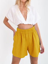 Load image into Gallery viewer, Cotton and Linen Casual Shorts