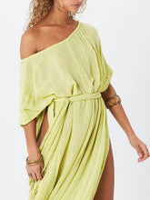 Load image into Gallery viewer, Summer Short Sleeve Boho Beach Maxi Dress