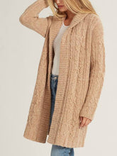 Load image into Gallery viewer, Twist Long Sleeve Knit Coat