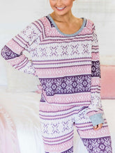 Load image into Gallery viewer, Sweet Dream Purple Casual Pullover Loose Pants Set