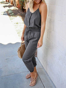 Cotton and Linen Jumpsuit