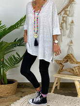 Load image into Gallery viewer, Lace Trim Casual T-Shirt