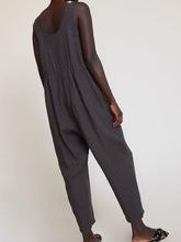 Load image into Gallery viewer, U-Neck Waist Pleated Sleeveless Jumpsuit