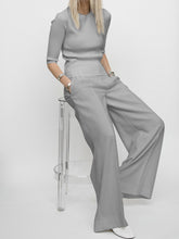 Load image into Gallery viewer, Simple Fashion Casual Top Pants Suit