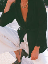 Load image into Gallery viewer, Stylish Belted Blazer Pants Two-Piece Suit