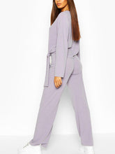 Load image into Gallery viewer, Loose Casual Irregular Long Sleeve Knitted Suit