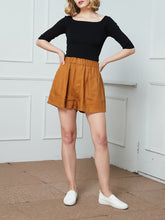 Load image into Gallery viewer, Cotton and Linen Casual Shorts