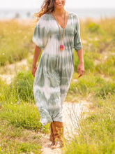 Load image into Gallery viewer, Bohemian Tie-dye Dress
