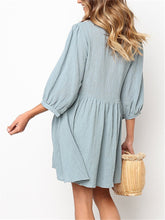 Load image into Gallery viewer, Casual Fashion Solid Color Loose Mini Dresses