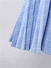 Load image into Gallery viewer, Fashion Retro Professional Plaid Pleated Long Dress