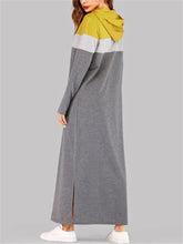 Load image into Gallery viewer, Loose Casual Daily Long Sleeve Hooded Long Dress